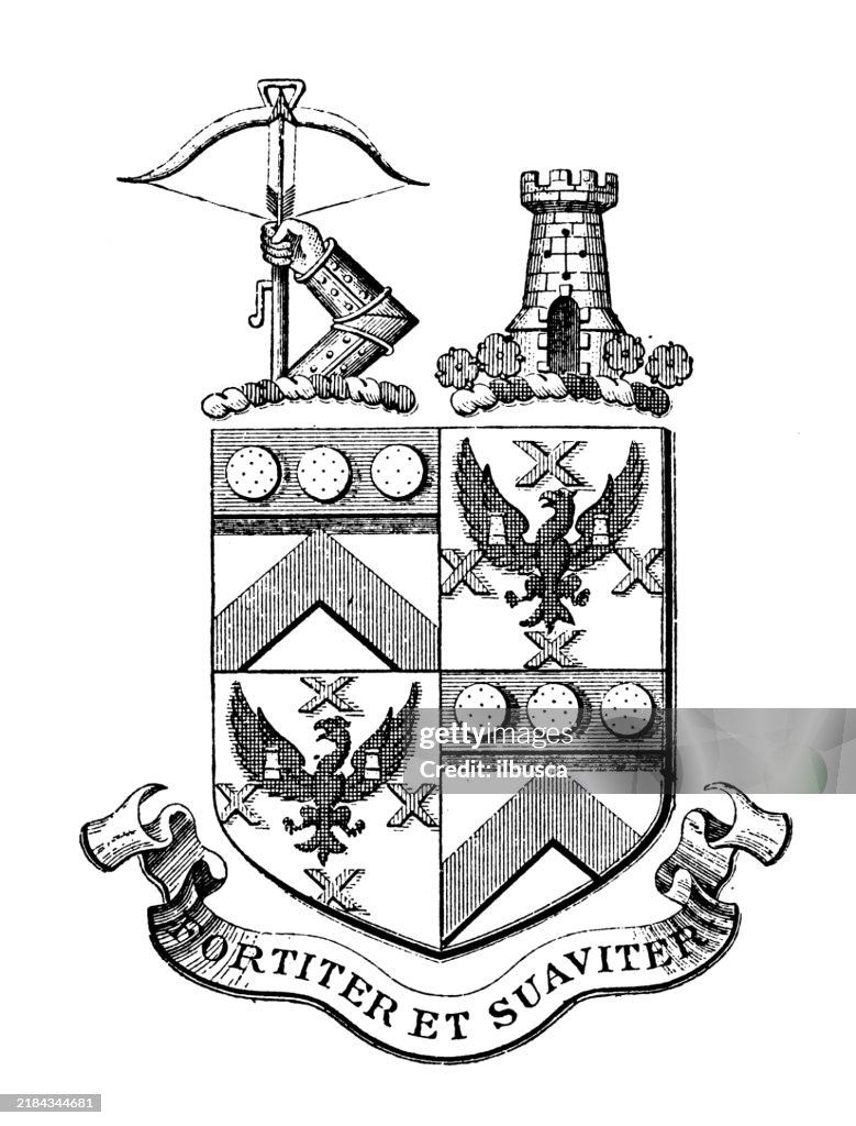 Heraldry coat of arms emblem: John Edward Reid-Cuddon