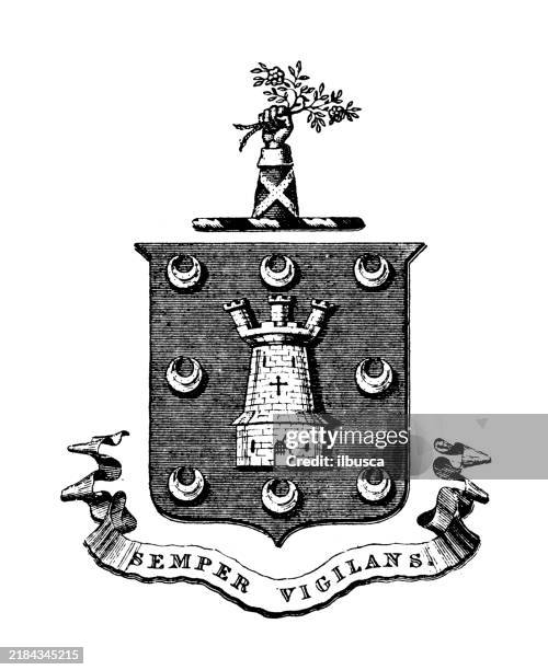 Heraldry Coat Of Arms Emblem Simpson Rostron High-Res Vector Graphic ...