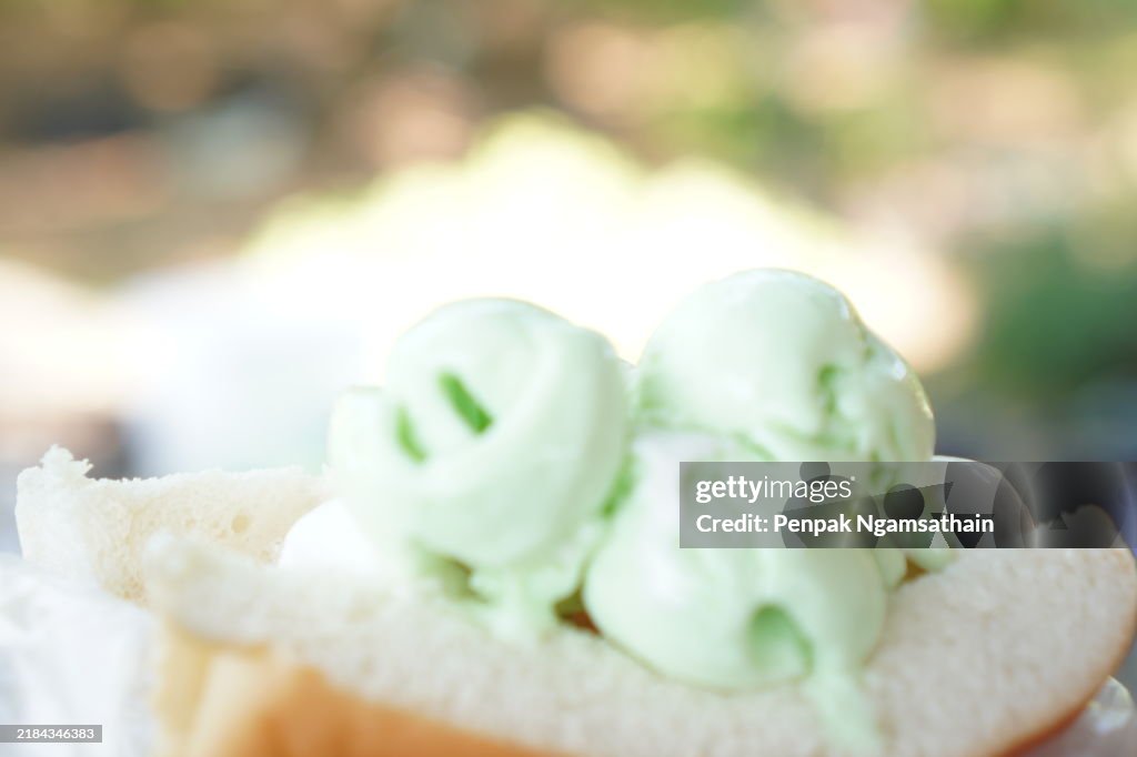 Ice cream in bread