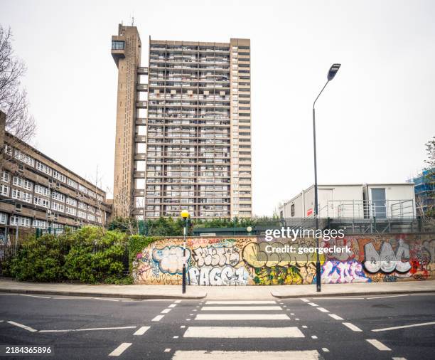trellick tower in london - trellick tower stock pictures, royalty-free photos & images