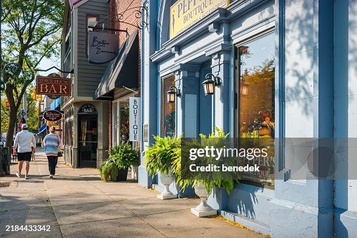 Downtown Charlevoix Michigan USA Stores Downtown Charlevoix Michigan USA Stores