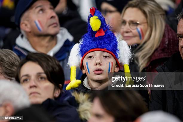 France supporters having fun during the Autumn Nations Series 2024 match between France and New Zealand at Stade de France on November 16, 2024 in...