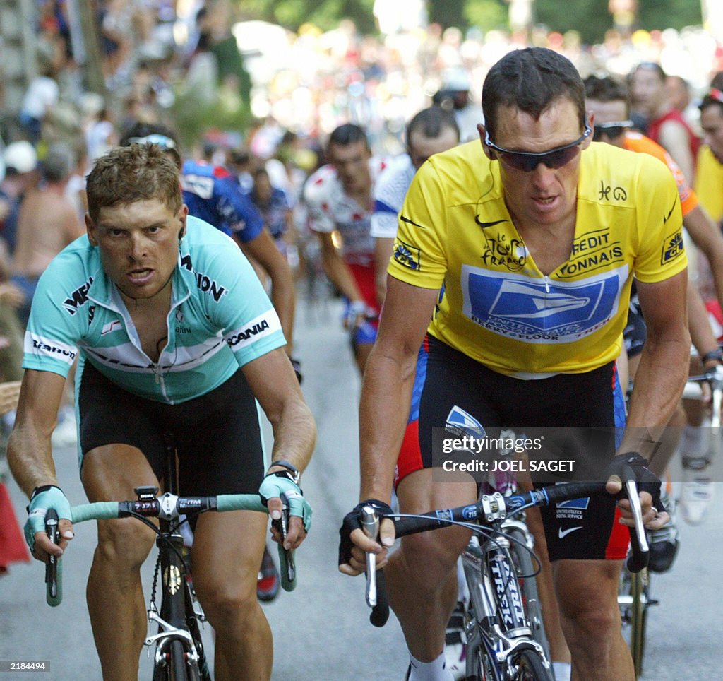 Yellow jersey US Lance Armstrong (US Pos