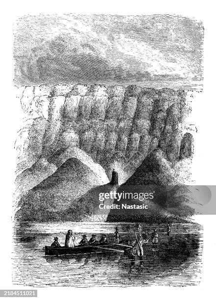 pillar of salt at usdum - salt flat stock illustrations