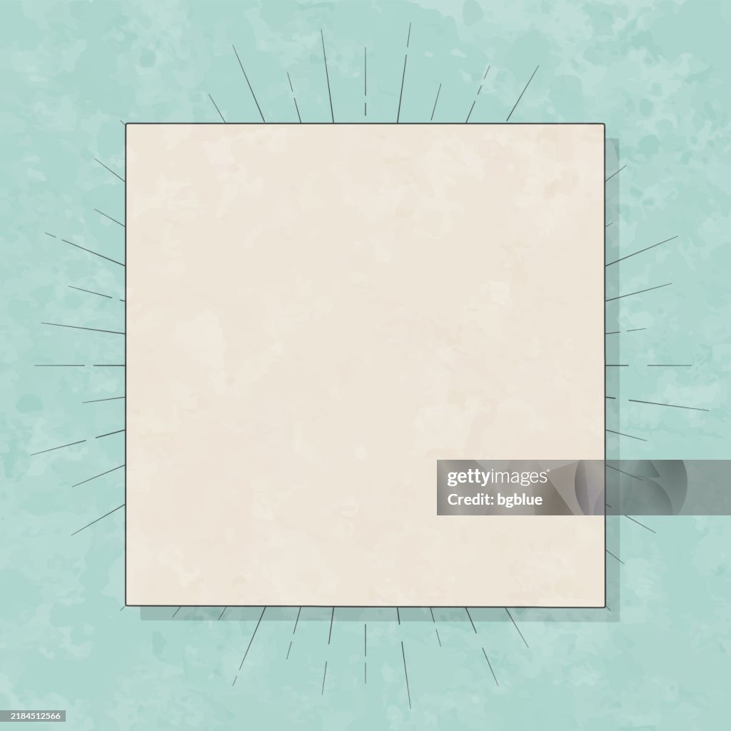 Palo Alto County, Iowa. Map in retro vintage style - Old textured paper
