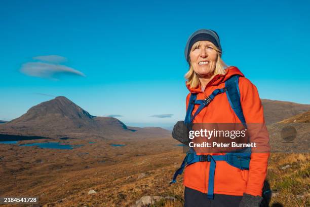 hiking on beinn eighe, scotland - named wilderness area stock pictures, royalty-free photos & images