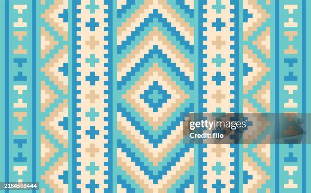 zig zag fabric pattern abstract background - southwest stock illustrations