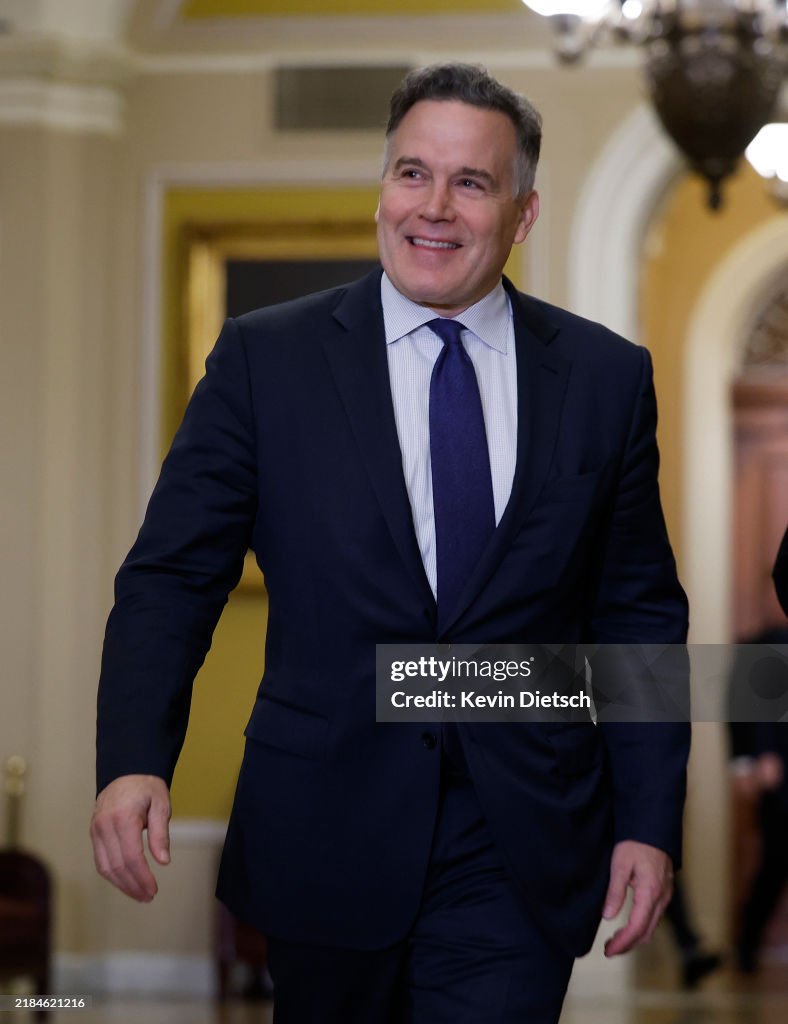 Sentate Republicans U.S. Senator-elect Dave McCormick arrives for the Senate Republican ...