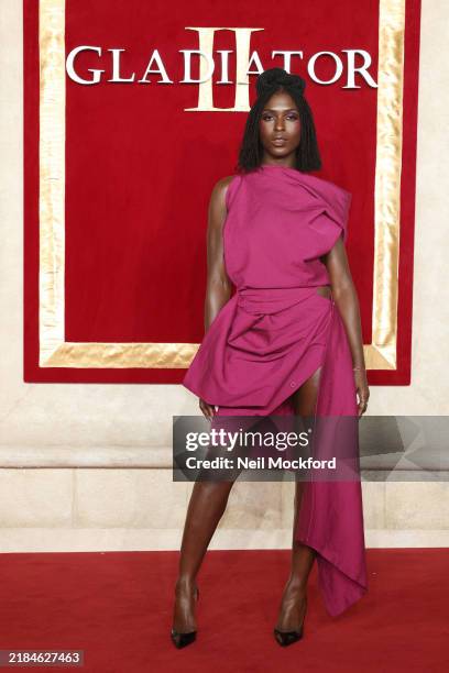 Jodie Turner-Smith attends the "Gladiator II" Royal Film Performance and Global Premiere at Leicester Square on November 13, 2024 in London, England.