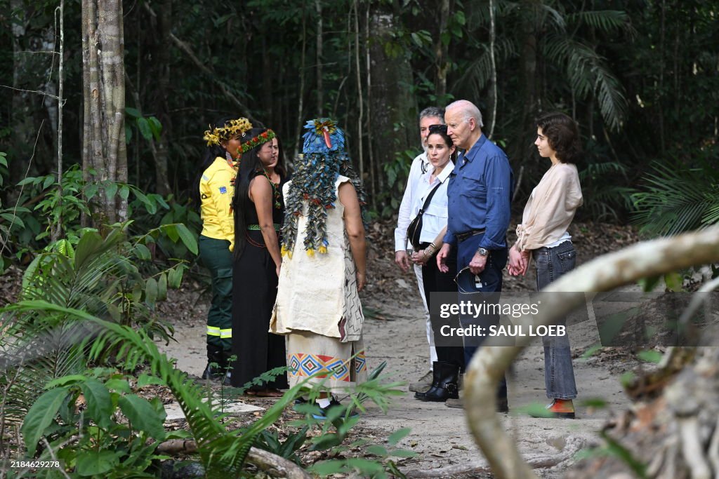 BRAZIL-US-POLITICS-DIPLOMACY-BIDEN-ARRIVAL-AMAZON-RAINFOREST