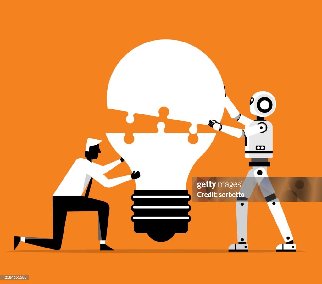 Artificially intelligent robot - Businessman