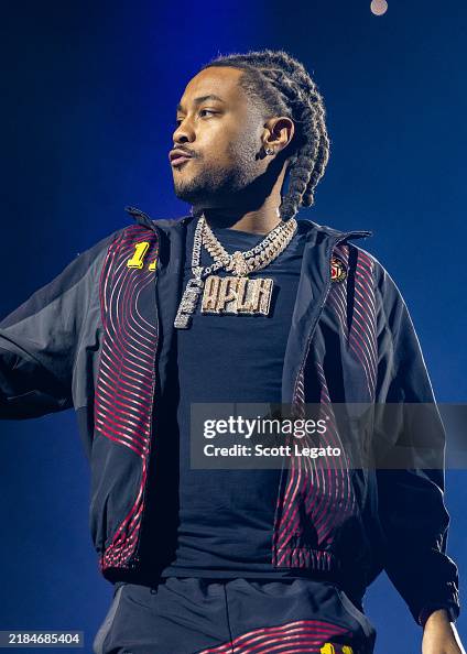 Tay2 Rapper Rapper Tay B performs at Little Caesars Arena on November 13, 2024 in ...