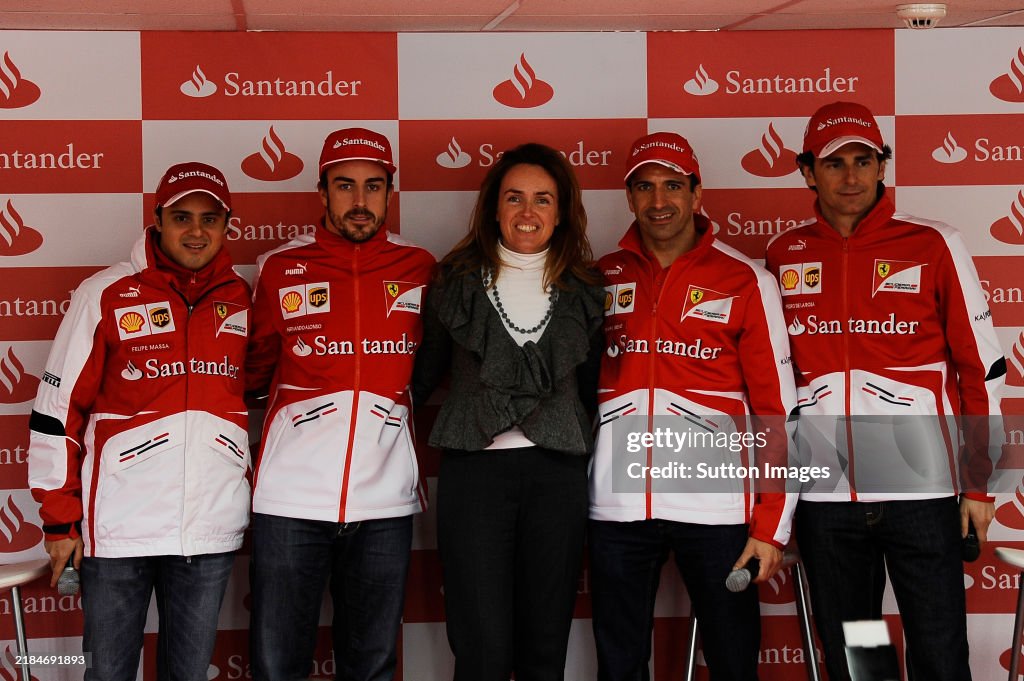 Santander and Ferrari Sponsorship Event, Barcelona, Spain, Monday 4 March 2013