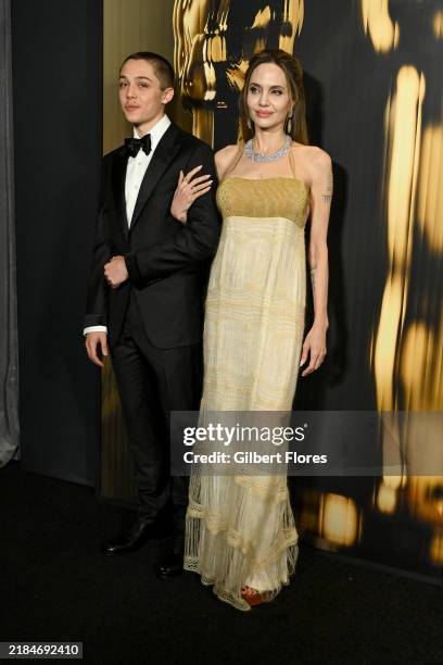 Knox Jolie-Pitt, Angelina Jolie at the 15th Governors Awards held at the Ray Dolby Ballroom at Ovation Hollywood on November 17, 2024 in Los Angeles,...