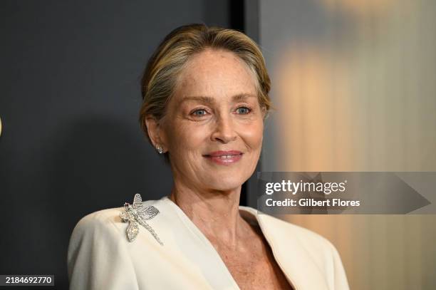 Sharon Stone at the 15th Governors Awards held at the Ray Dolby Ballroom at Ovation Hollywood on November 17, 2024 in Los Angeles, California.