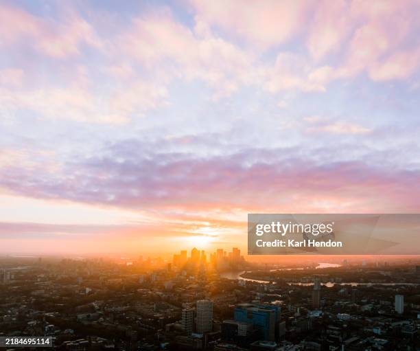 the london skyline - dawn stock pictures, royalty-free photos & images