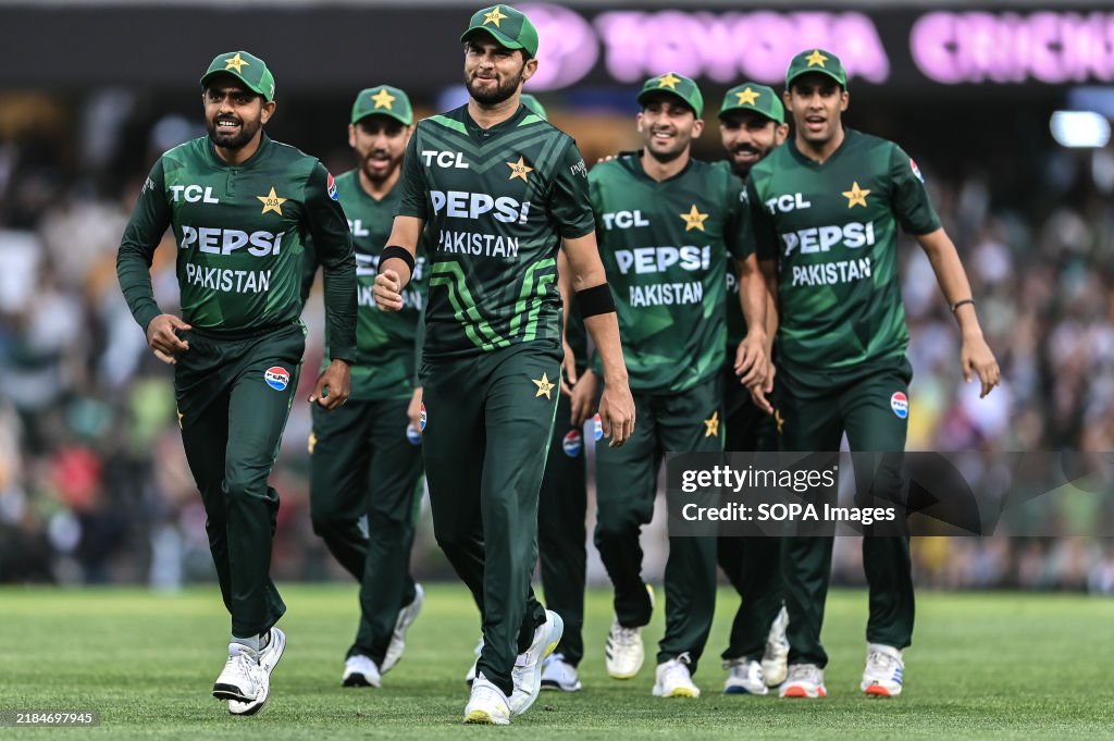 Pak Match The Pakistan Team during the Men's Second T20I match between... News ...