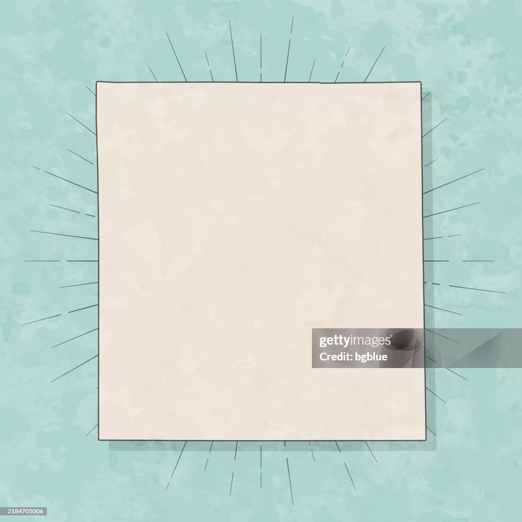 Delaware County, Indiana. Map in retro vintage style - Old textured paper