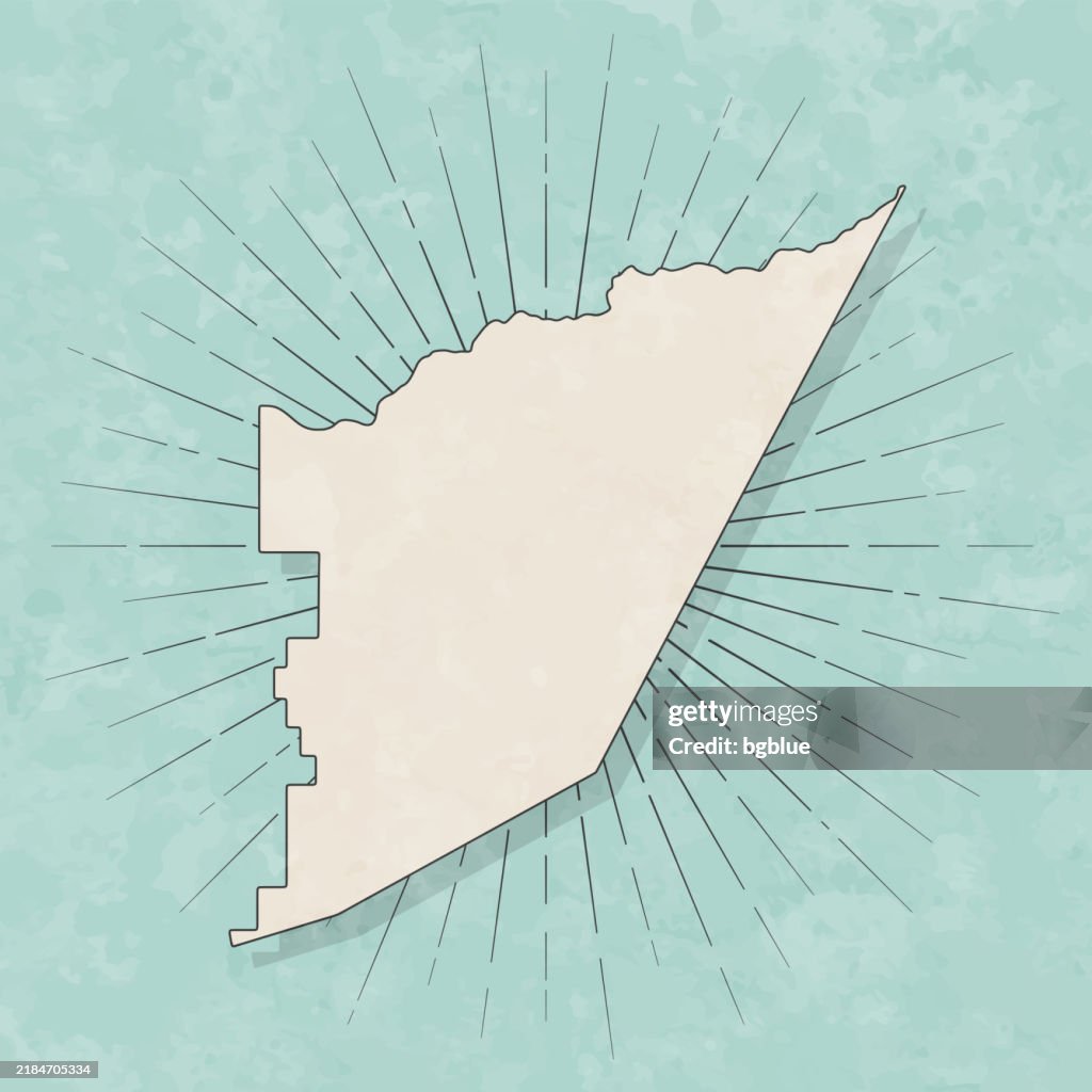 Storey County, Nevada. Map in retro vintage style - Old textured paper