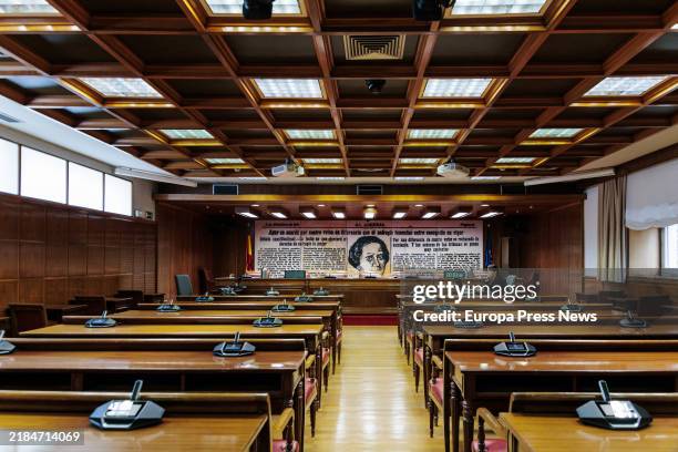 The Clara Campoamor room before an appearance at the Commission of Inquiry into the 'Koldo case', in the Senate, on 14 November, 2024 in Madrid,...