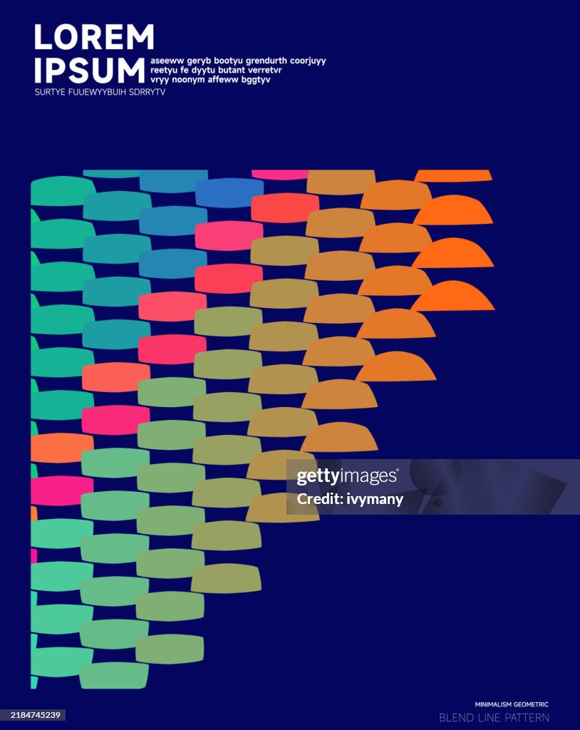 Color Gradient Curve Stripe Pattern Design Background High-Res Vector ...