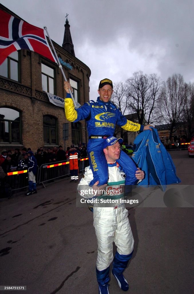 Henning Rally Driver Henning Solberg Ford and his brother rally winner Petter Solberg ...