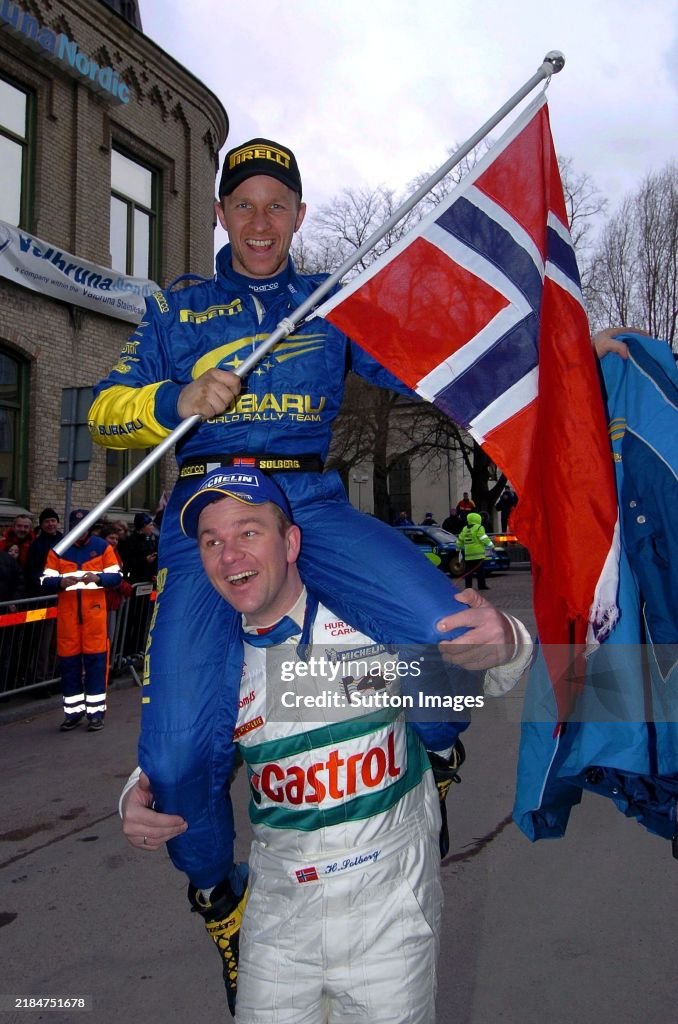 Henning Rally Driver Henning Solberg Ford and his brother rally winner Petter Solberg ...