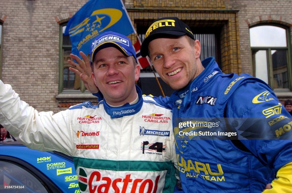 Henning Rally Driver Henning Solberg Ford and his brother rally winner Petter Solberg ...