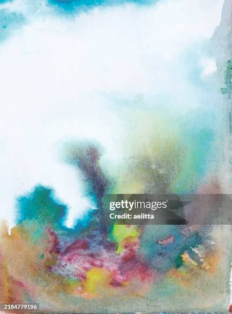 abstract watercolor background. - underwater stock illustrations