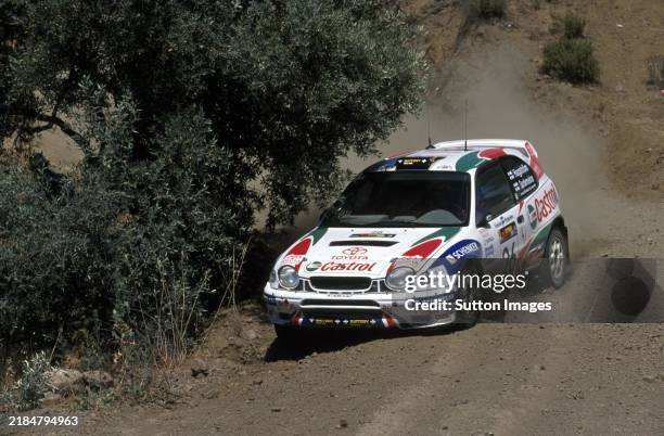 2001 Rally Cyprus 203 Toyota Corolla Wrc Photos & High Res Pictures - Getty Images