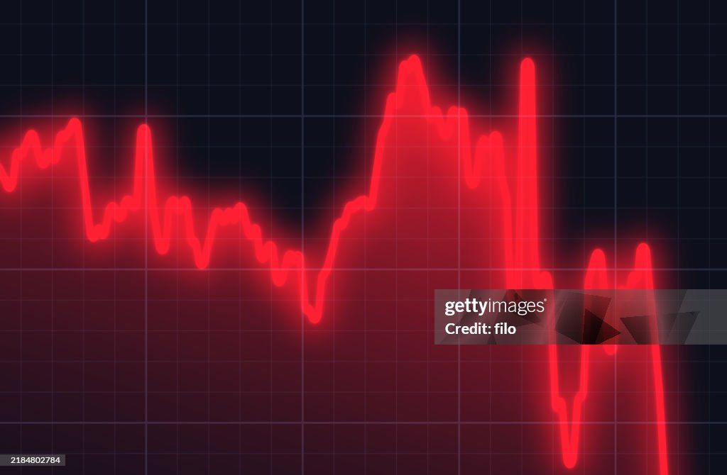 Stock Commodity Price Value Decrease Loss Recession Failure Chart Data ...