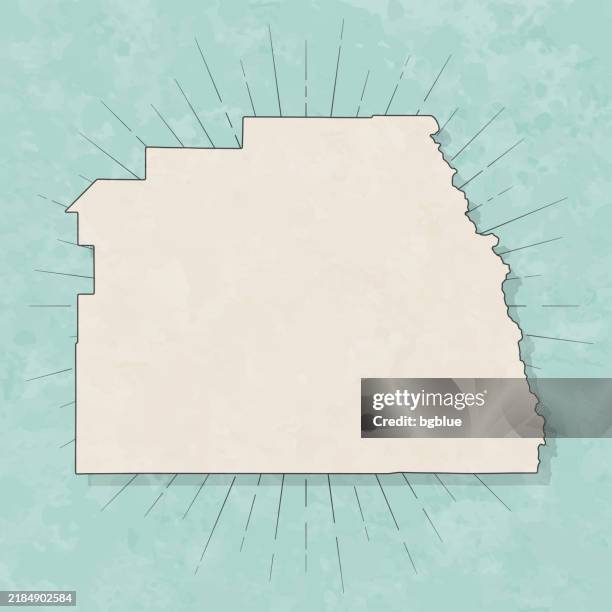 tulare county, california. map in retro vintage style - old textured paper - visalia california stock illustrations