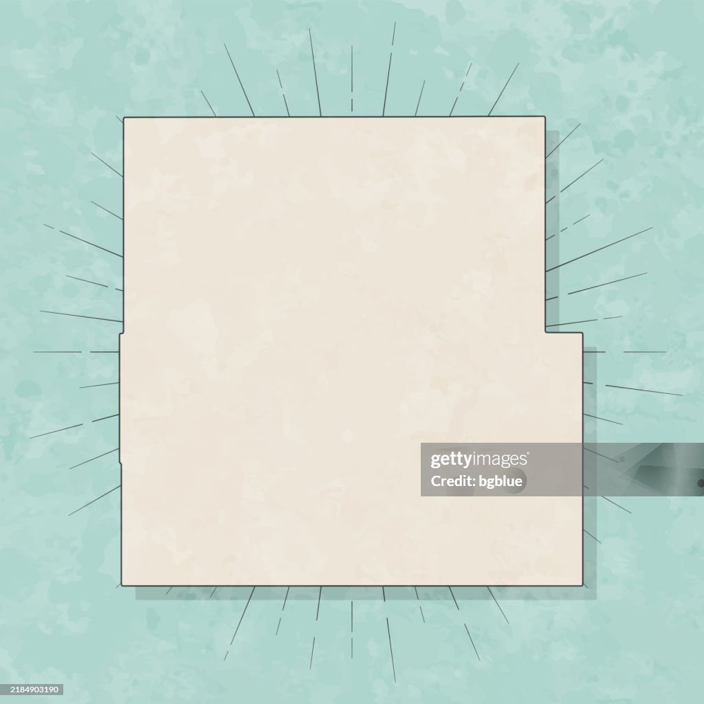 Eddy County, New Mexico. Map in retro vintage style - Old textured paper