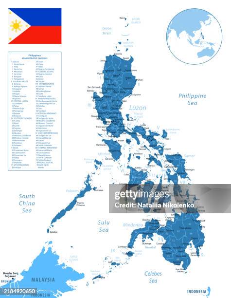 Philippines Detailed Map With Regions And Cities Of The Country High Philippines Detailed Map With Regions And Cities Of The Country 