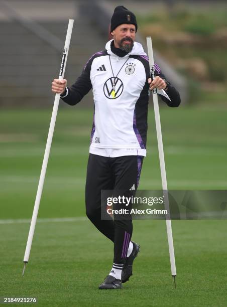 Assistant coach Sandro Wagner prepares a training session of the German national team at DFB-Campus on November 15, 2024 in Frankfurt am Main,...