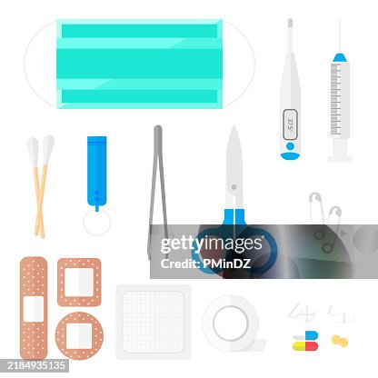 First aid kit illustrations First aid kit illustrations