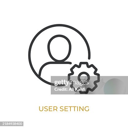 User Setting glyph line icon. Thin line icon that can be applied anywhere, simple, pixel perfect and modern style User Setting glyph line icon. Thin line icon that can be applied anywhere, simple, pixel perfect and modern style