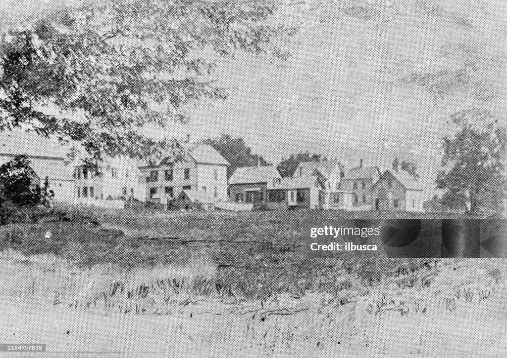 Antique image of Worcester and surroundings, Massachusetts: West Orange Road