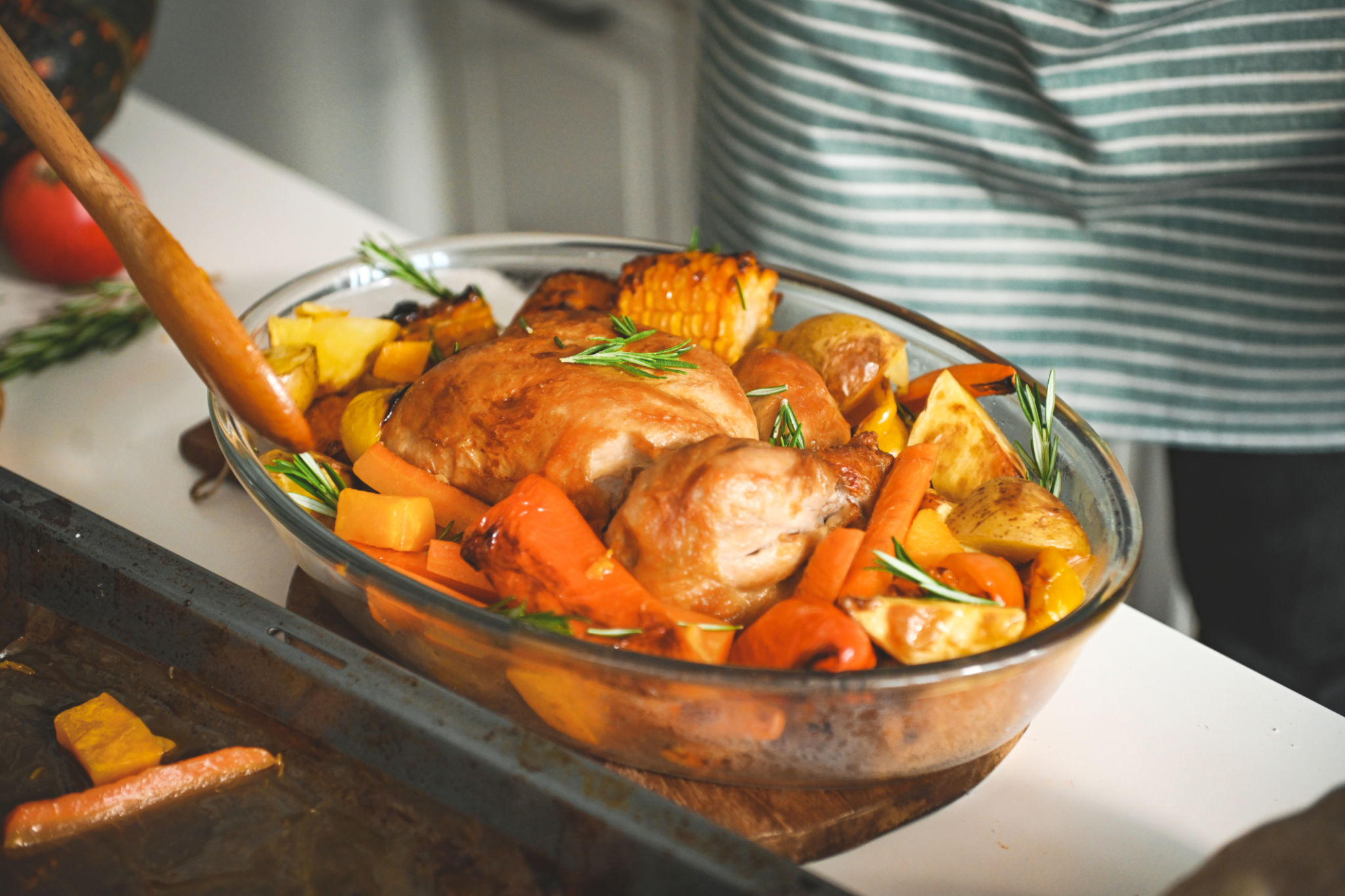 baked chicken vegetables