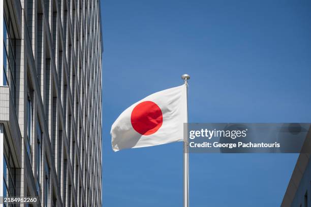 the japanese flag - japanese flag stock pictures, royalty-free photos & images