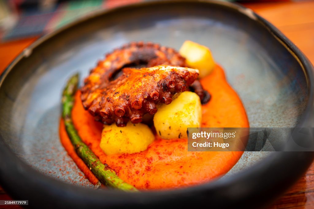 Rustic Feast Delectable Cuisine Served on a Wooden Table