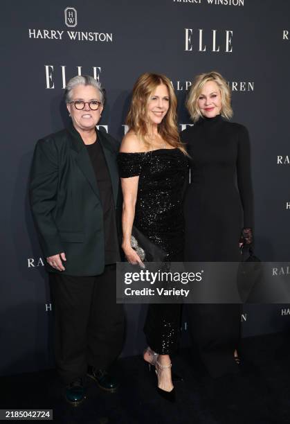 Rosie O'Donnell, Rita Wilson, Melanie Griffith at ELLE's 2024 Women in Hollywood Celebration at Four Seasons Hotel Los Angeles at Beverly Hills on...