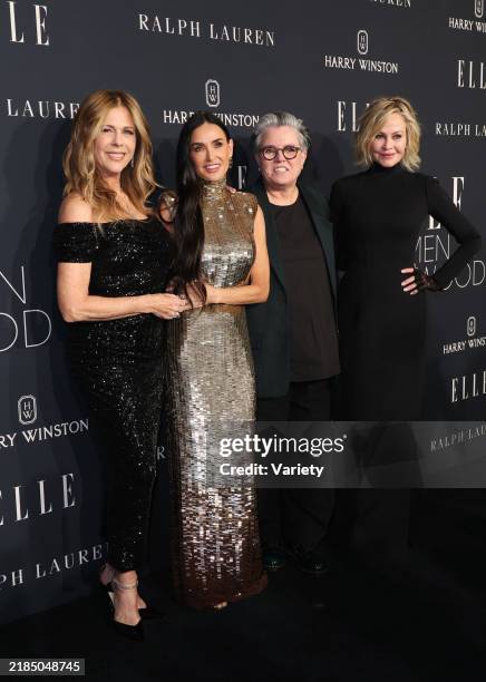 Rita Wilson, Demi Moore, Rosie O'Donnell, Melanie Griffith at ELLE's 2024 Women in Hollywood Celebration at Four Seasons Hotel Los Angeles at Beverly...