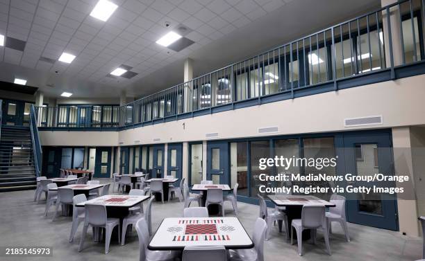 November 19: A housing unit at the James A. Musick Facility in Irvine, CA. The 896-bed facility will house minimum and medium-security inmates.