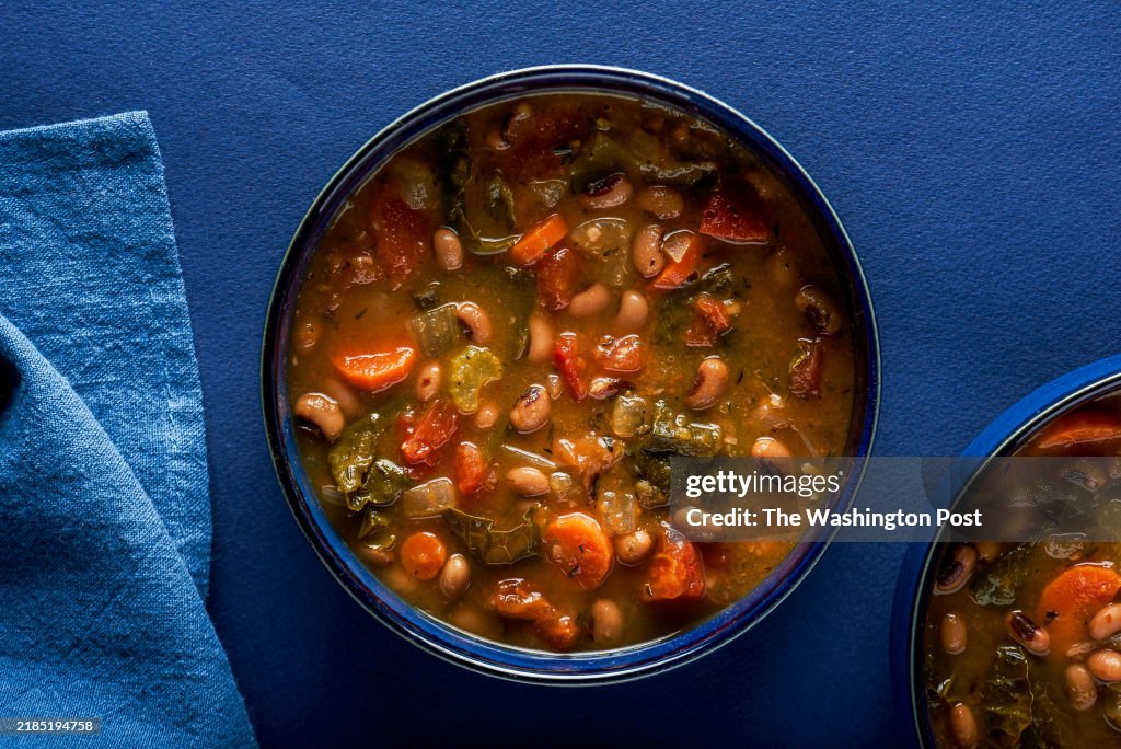 Sweet Potato, Collard and Black-Eyed Pea Soup for Eat Voraciously Newsletter...