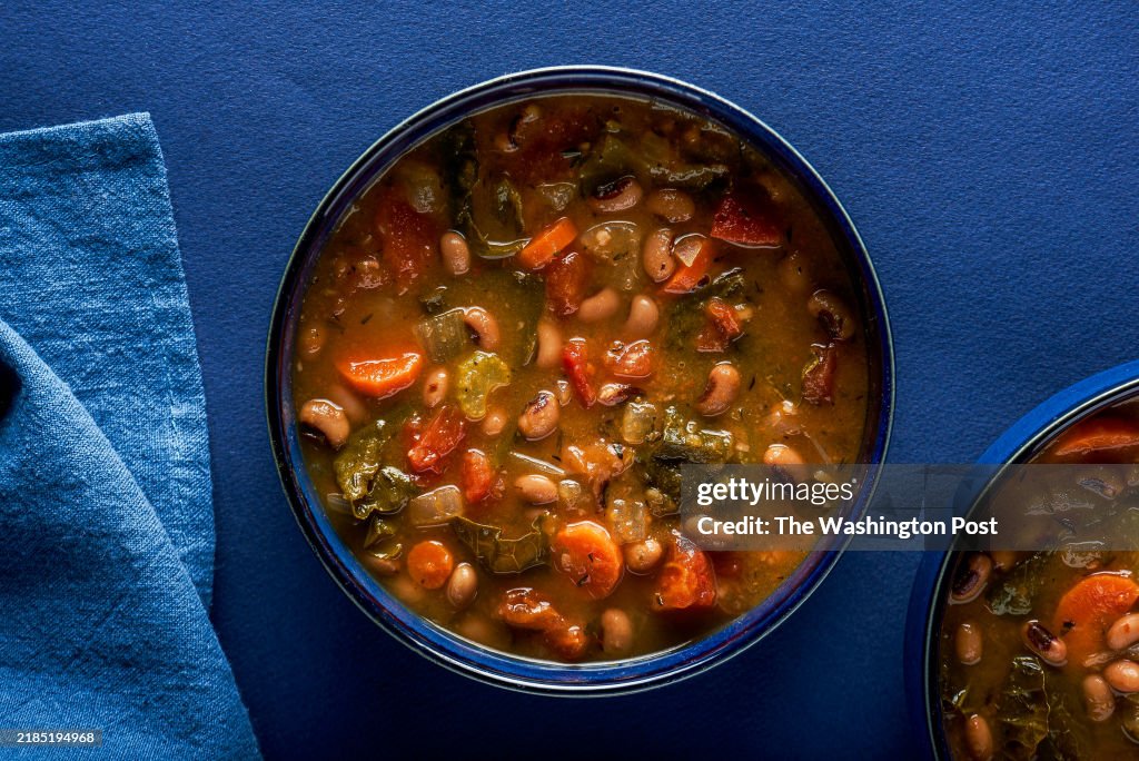 Sweet Potato, Collard and Black-Eyed Pea Soup for Eat Voraciously Newsletter...