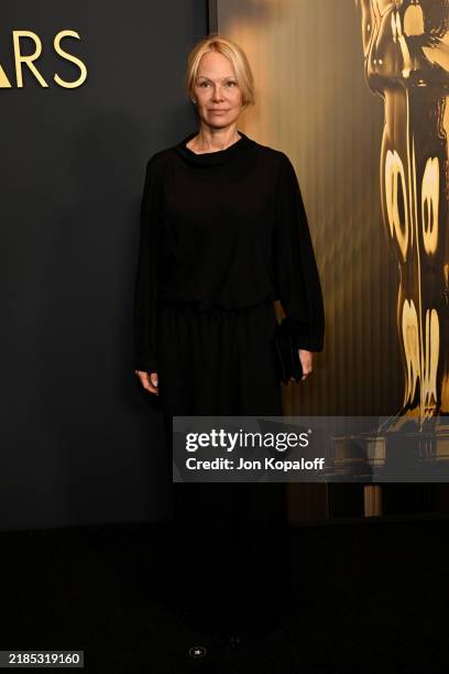Pamela Anderson attends the 2024 Governors Awards at Dolby Theatre on November 17, 2024 in Hollywood, California.
