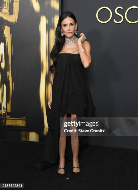 Demi Moore arrives at the 2024 Governors Awards at Dolby Theatre on November 17, 2024 in Hollywood, California.