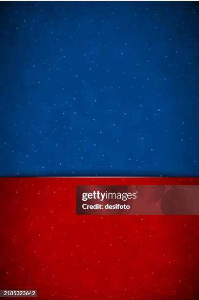 vertical vector illustration of a partitioned or divided backgrounds with 3d partition dividing it into spotted glittering glittery shiny midnight navy blue and spotted dark red or maroon partitions in contrasting colours - navy blue stock illustrations