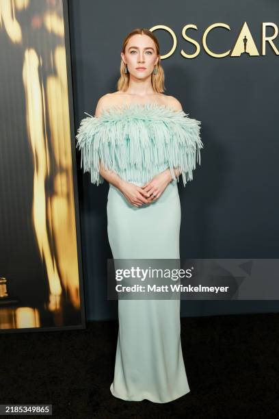 Saoirse Ronan attends the 2024 Governors Awards at Dolby Theatre on November 17, 2024 in Hollywood, California.
